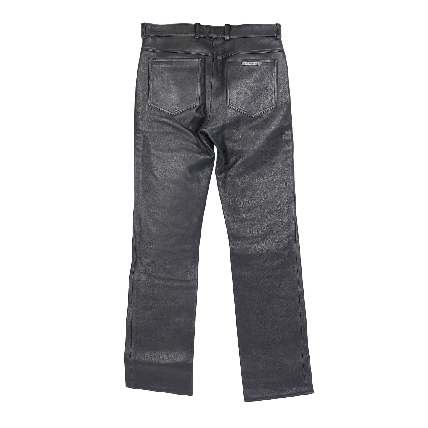 CHROME HEARTS FLEUR DE LIS LEATHER PANTS