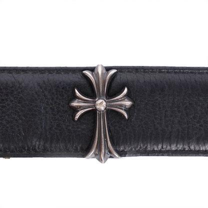 CHROME HEARTS CROSS STUDDED BELT STRAP SIZE 36