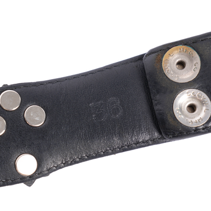 CHROME HEARTS CROSS STUDDED BELT STRAP SIZE 36