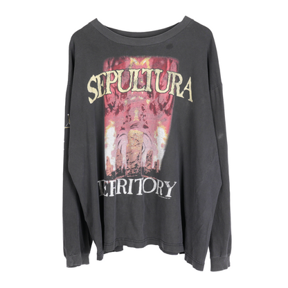 VINTAGE SEPULTURA WAR FOR TERRITORY LONG SLEEVE TEE