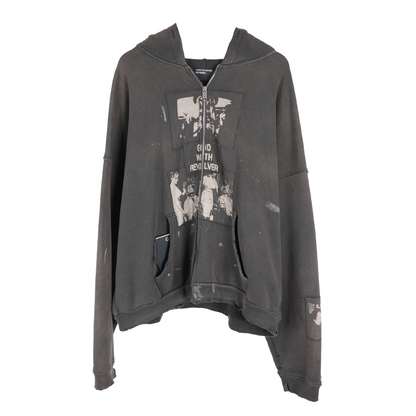 ERD ENFANTS RICHES DÉPRIMÉS ERD GOD WITH REVOLVER ZIP UP HOODIE