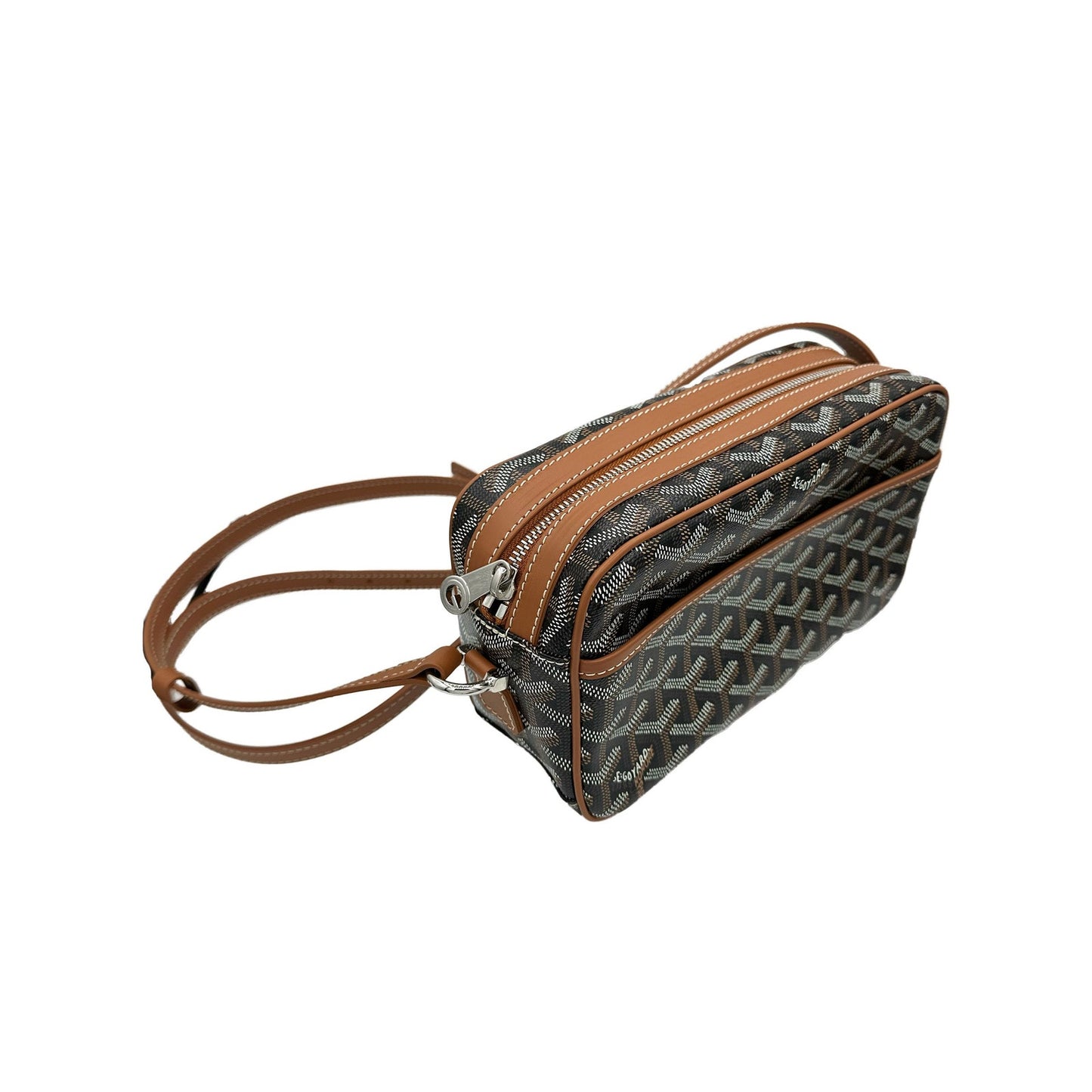 GOYARD CAP VERT CAMERA BAG TAN