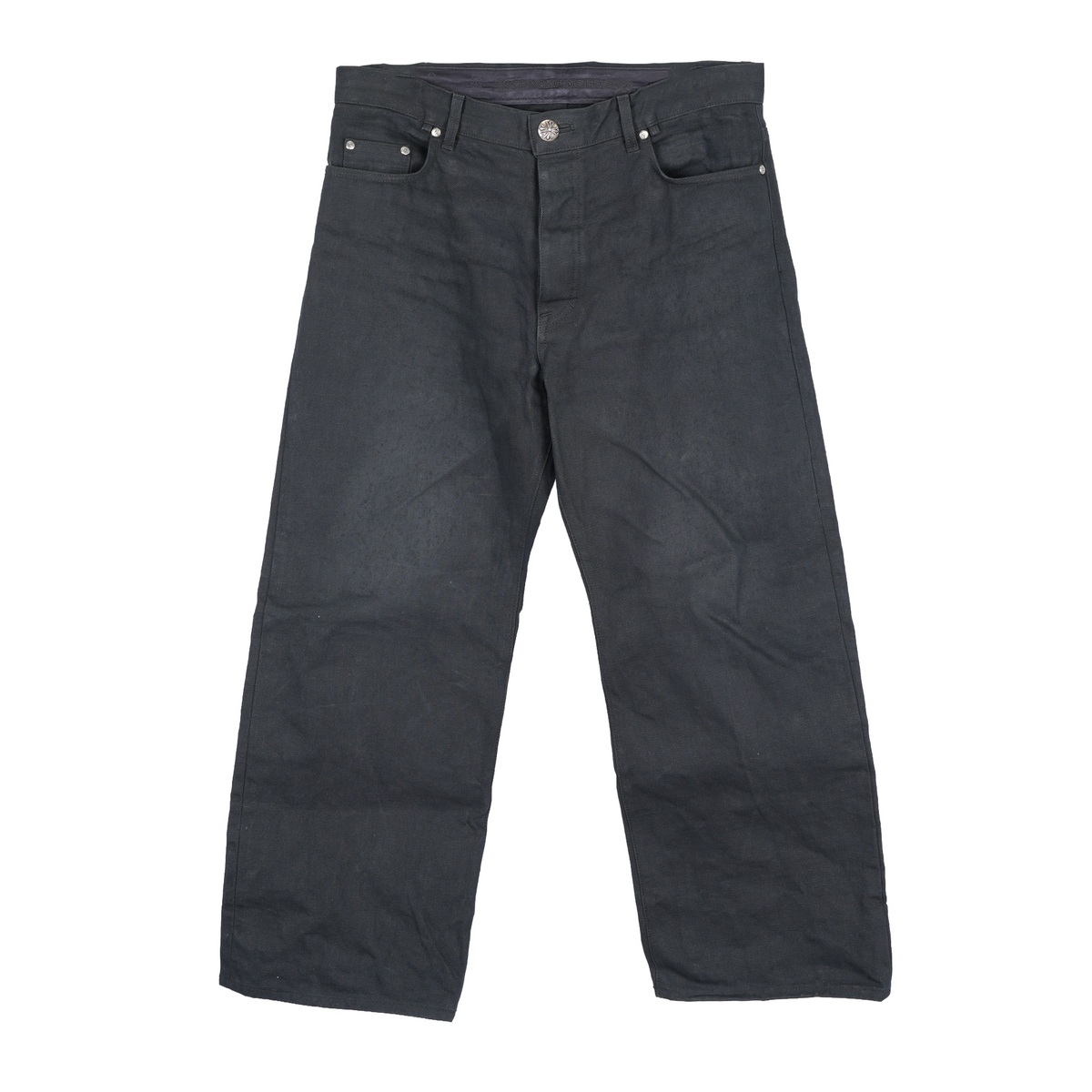 CHROME HEARTS BLACK KS CUT JEANS