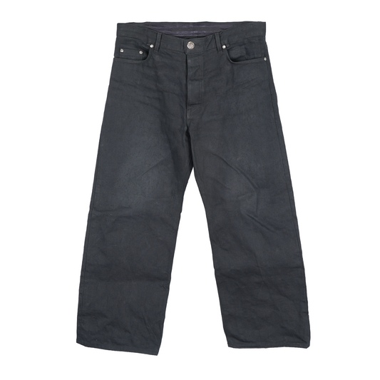 CHROME HEARTS BLACK KS CUT JEANS