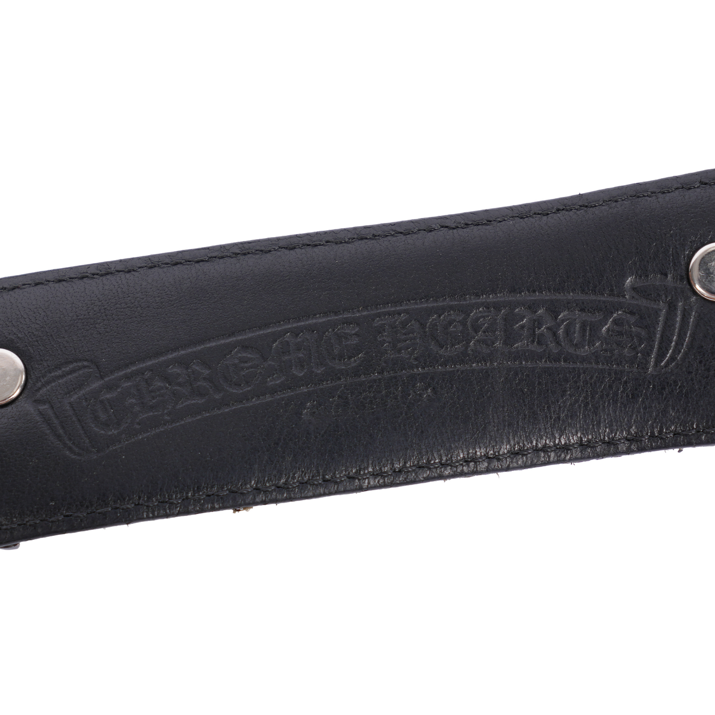 CHROME HEARTS CROSS STUDDED BELT STRAP SIZE 36