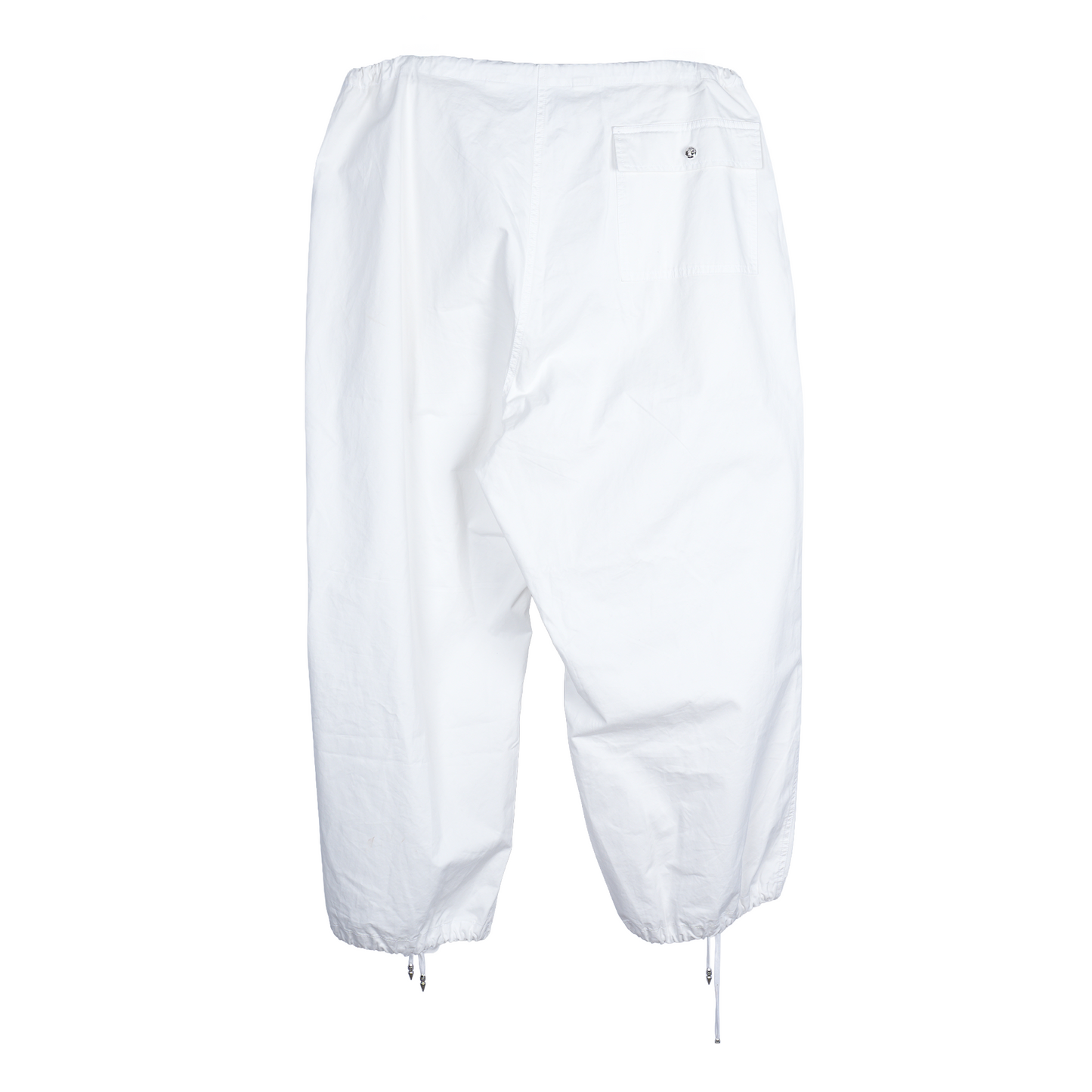 CHROME HEARTS WHITE LUCKY PATCH PARACHUTE PANTS