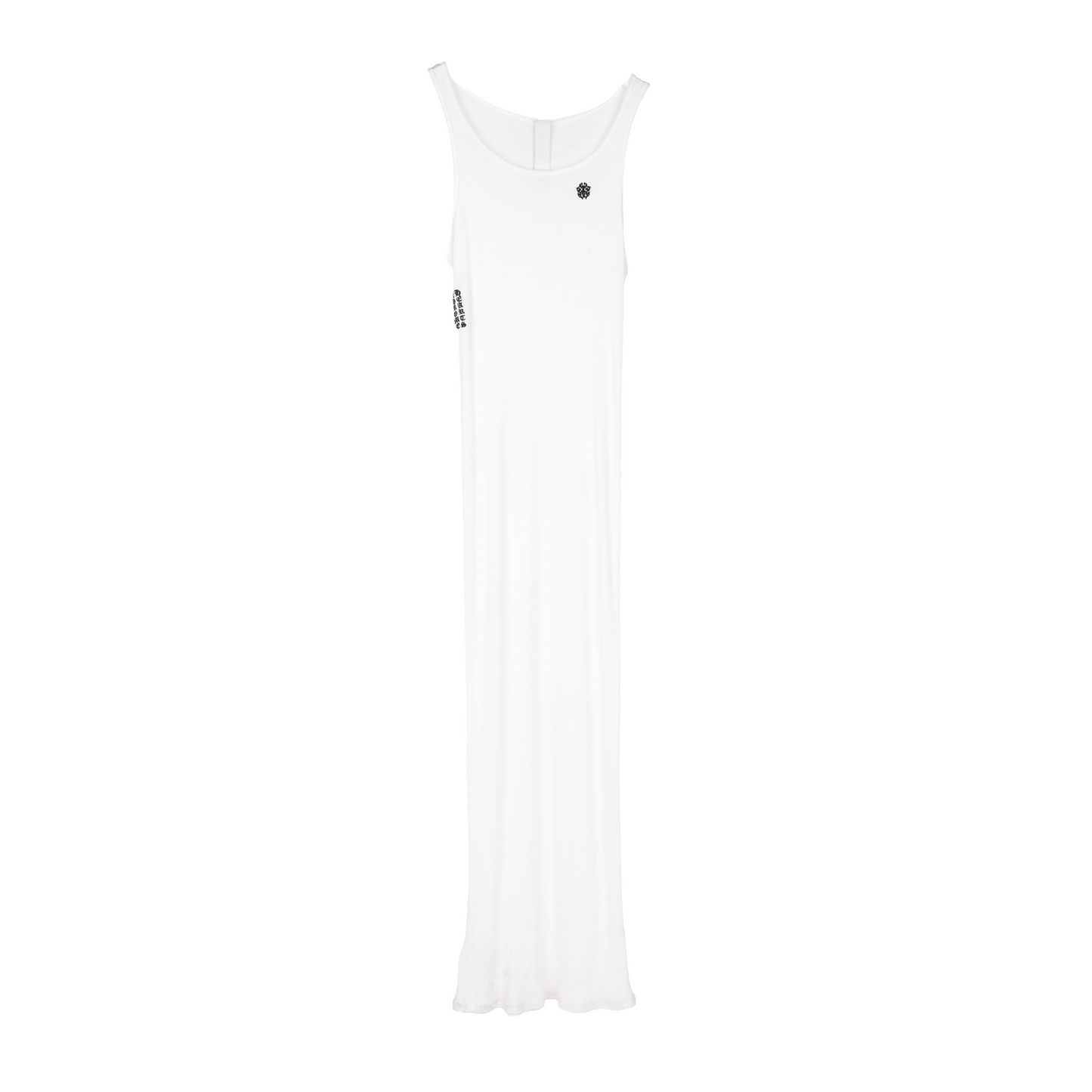 Chrome Hearts Womans White  SCRIPT Long White Dress