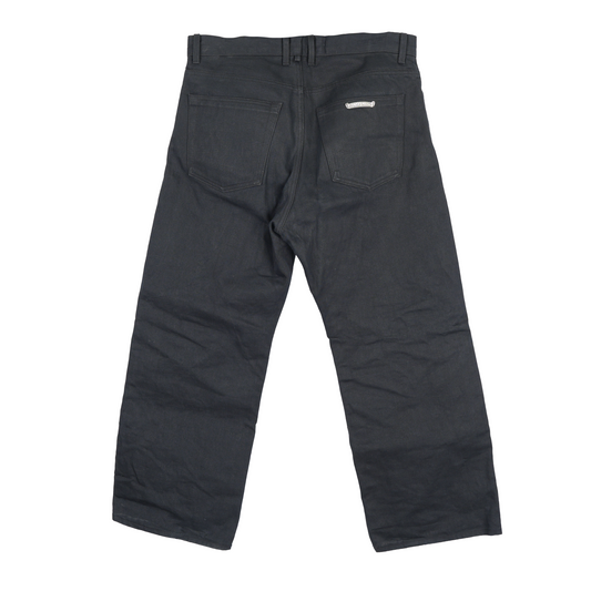 CHROME HEARTS BLACK KS CUT JEANS