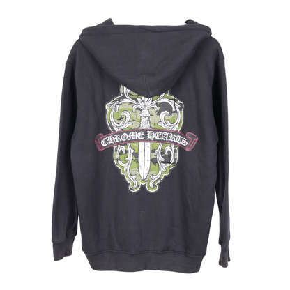 CHROME HEARTS VINTAGE DAGGER FLORAL ZIP UP