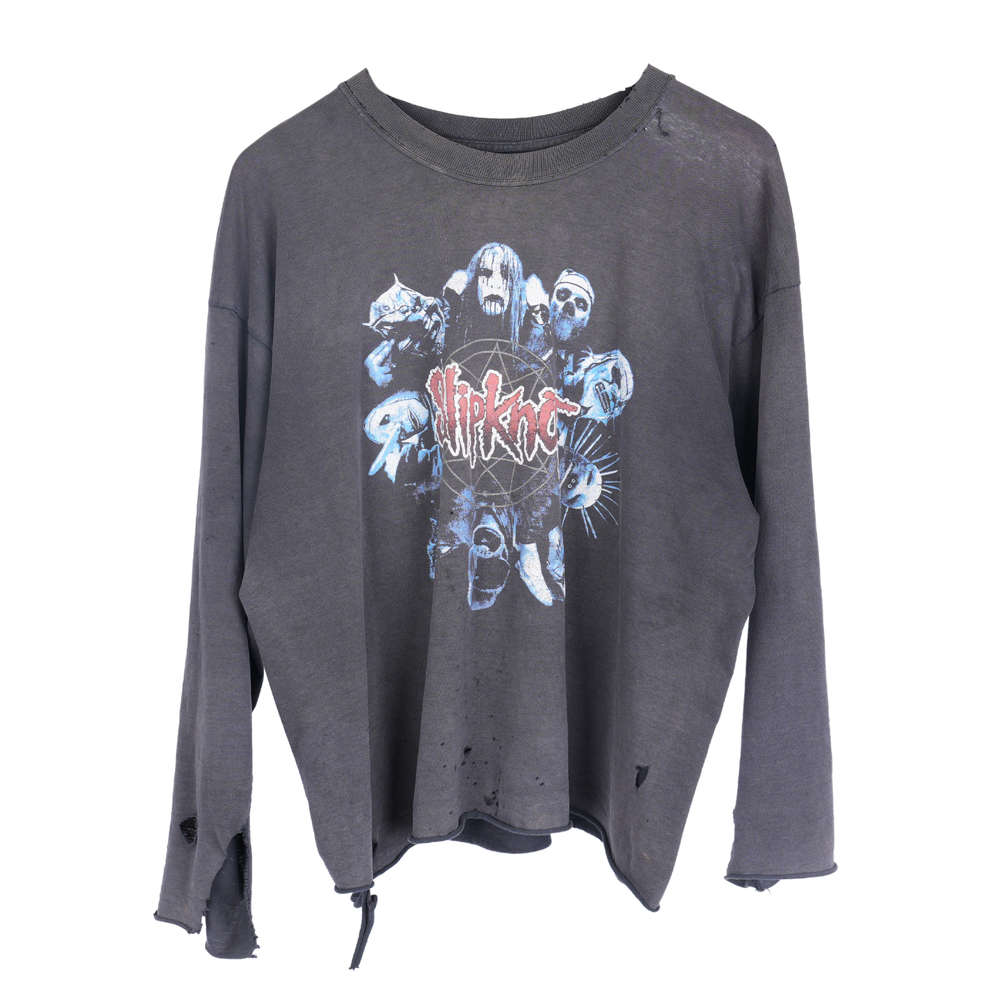 VINTAGE THRASHED SLIP KNOT LONG SLEEVE