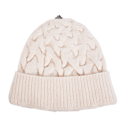 CHROME HEARTS WHITE ROLLING STONES PATCH BEANIE