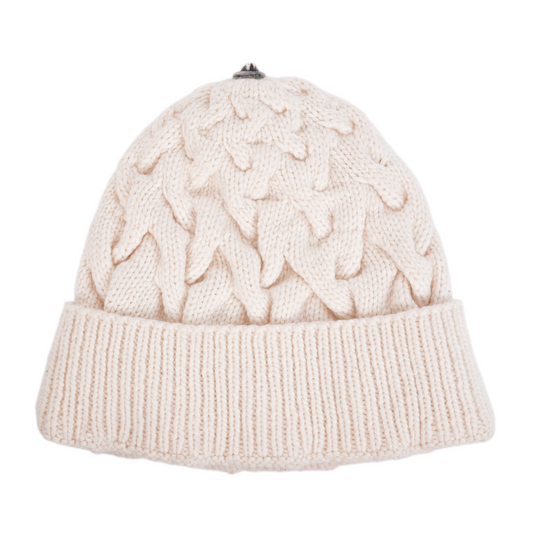 CHROME HEARTS WHITE ROLLING STONES PATCH BEANIE