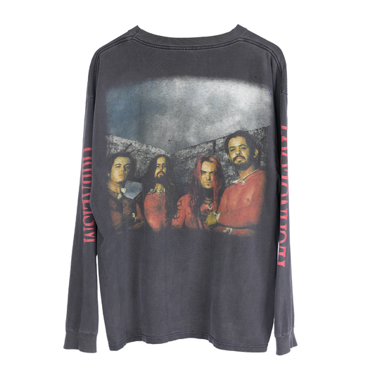 VINTAGE SEPULTURA FADED BLUE GRAPE LONG SLEEVE SHIRT