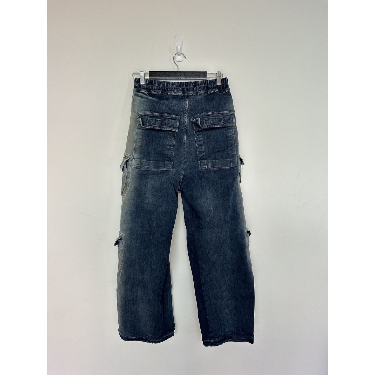 Rick Owens DRKSHDW SS23 Double Jumbo Bela Cargo Blue Pants