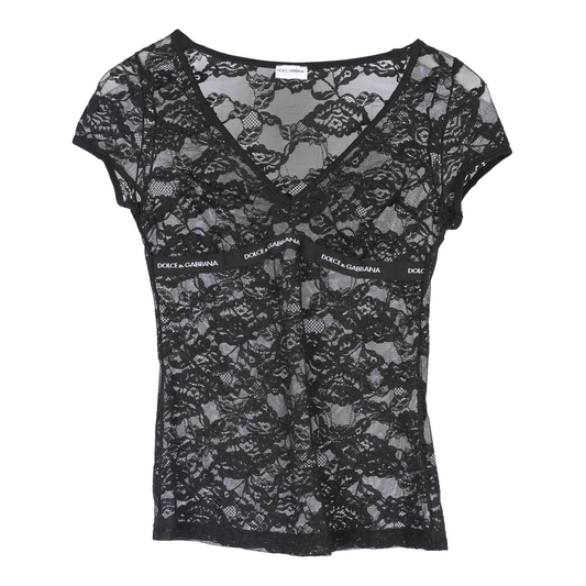 DOLCE & GABBANA FLORAL LACE DRESS