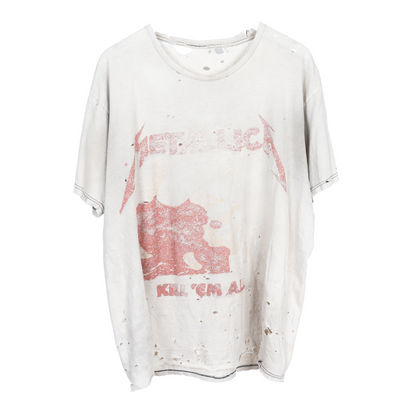 VINTAGE WHITE METALLICA TEE