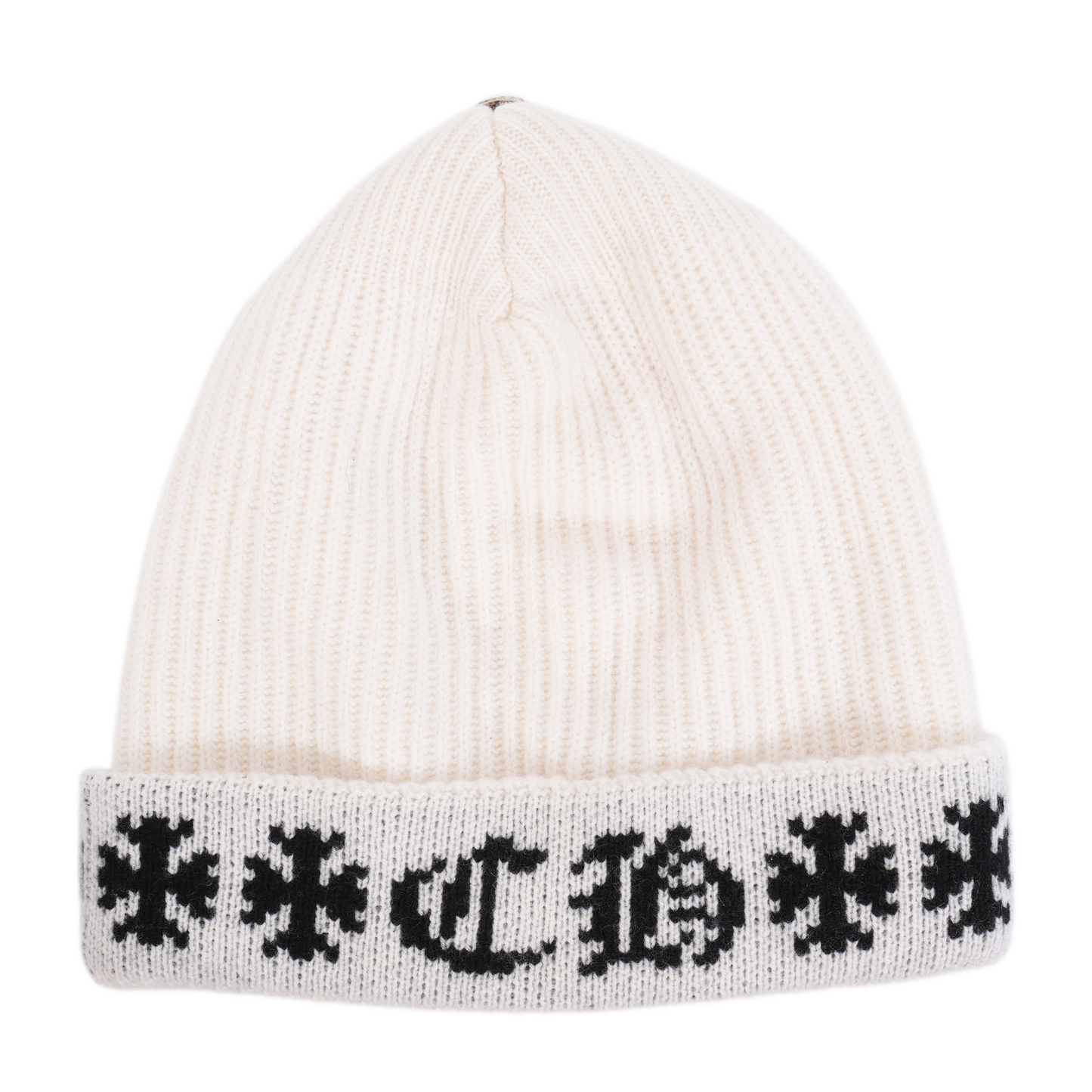 CHROME HEARTS WHITE BIG DADDY BEANIE