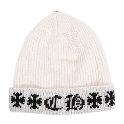 CHROME HEARTS WHITE BIG DADDY BEANIE