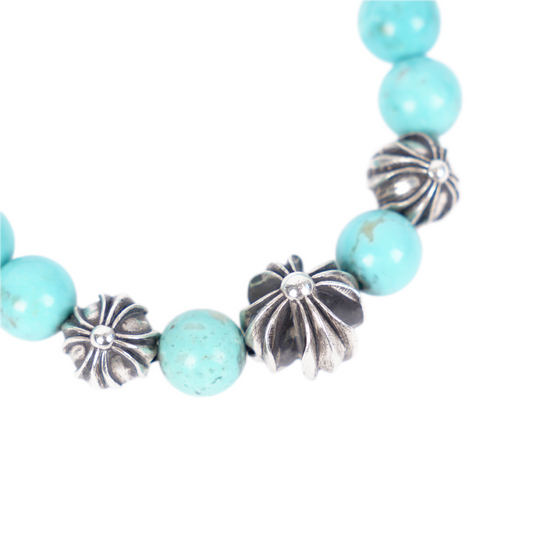 CHROME HEARTS Turquoise Plus Ball Bead Bracelet