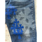 CHROME HEARTS VVIP BLUE CROSS PATCH STENCIL DENIM ORANGE TAB 33