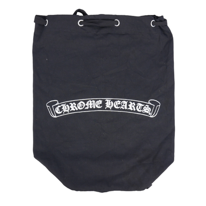 CHROME HEARTS DRAWSTRING SCROLL LOGO BAG
