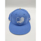 CH CHROME 7 3/8 HEARTS BLUE HEART HAT LOVE YOU FITTED