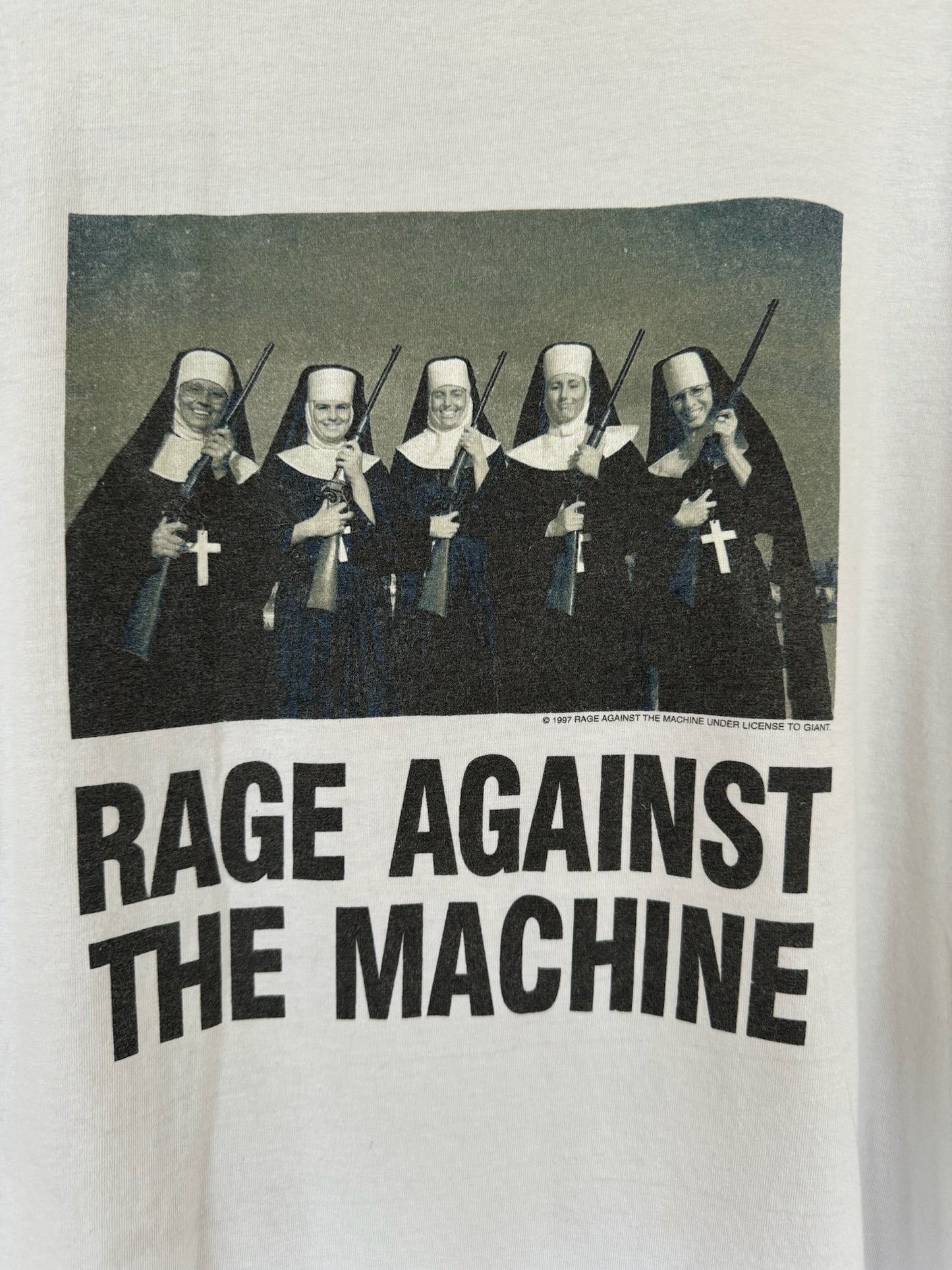 RAGE AGAINST THE MACHINE NUNS WITH GUNS VINTAGE TEE