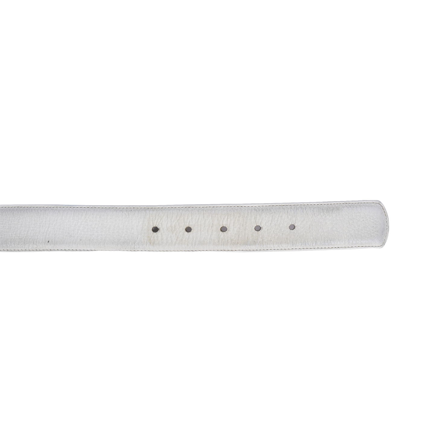 CHROME HEARTS WHITE OVAL BELT