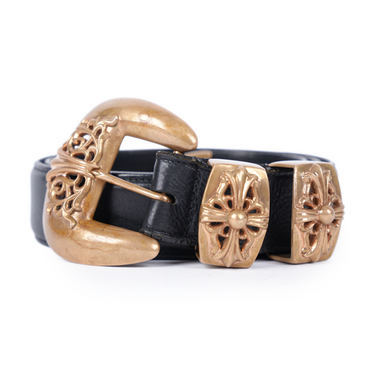 CHROME HEARTS BRONZE 4 PIECE WESTERN BELT