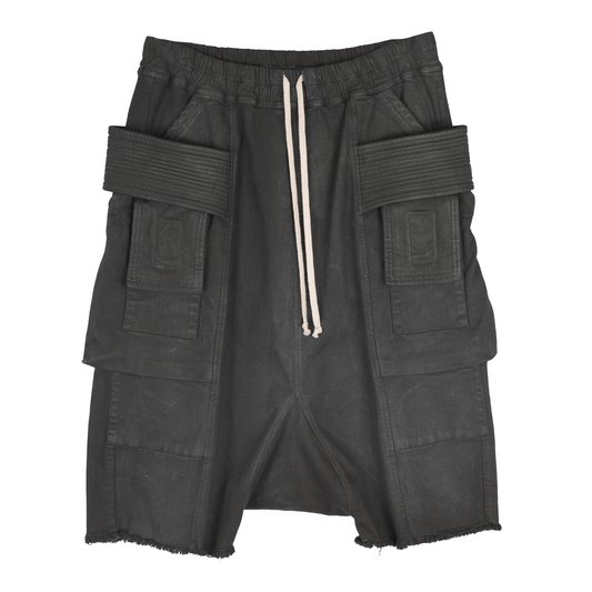 RICK OWENS DRKSHDW CREATCH CARGO DENIM SHORTS