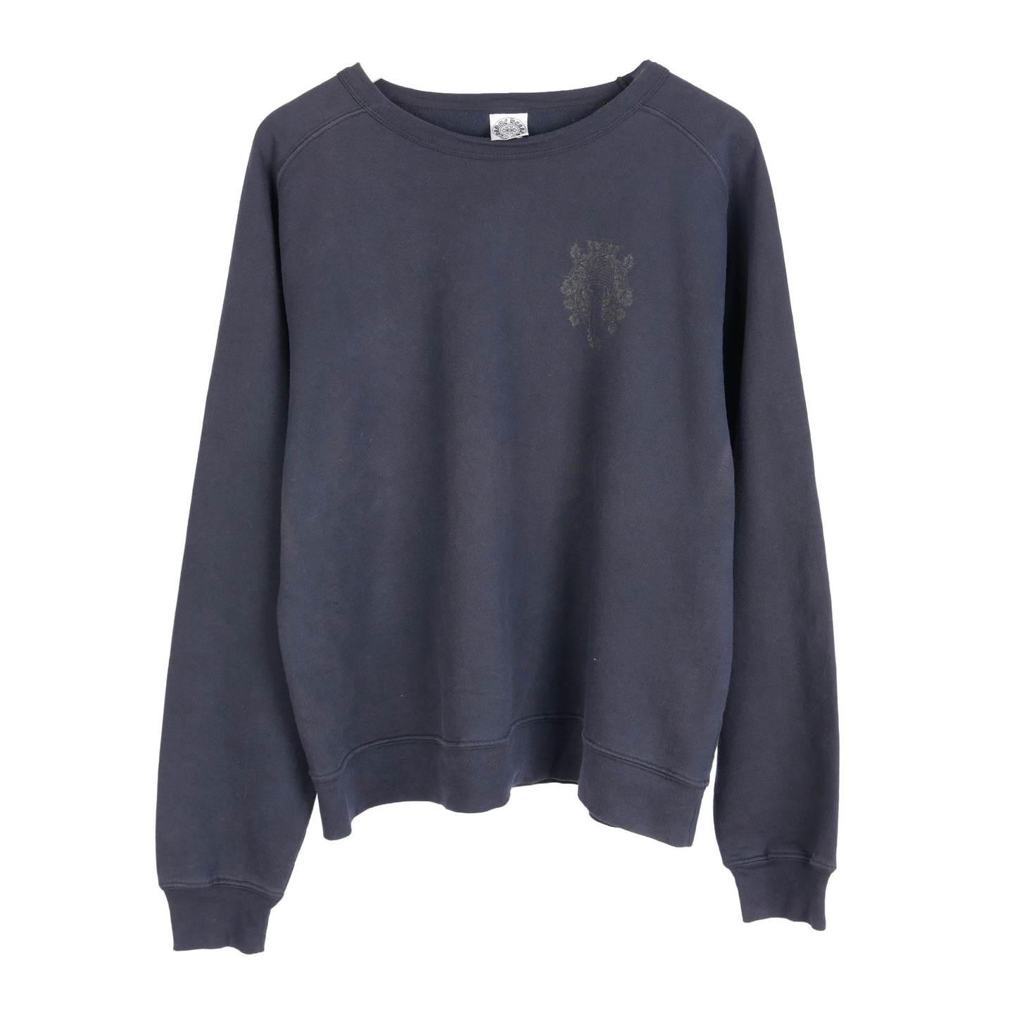 CHROME HEARTS VINTAGE SMOKED FLORAL DAGGER LONG SLEEVE
