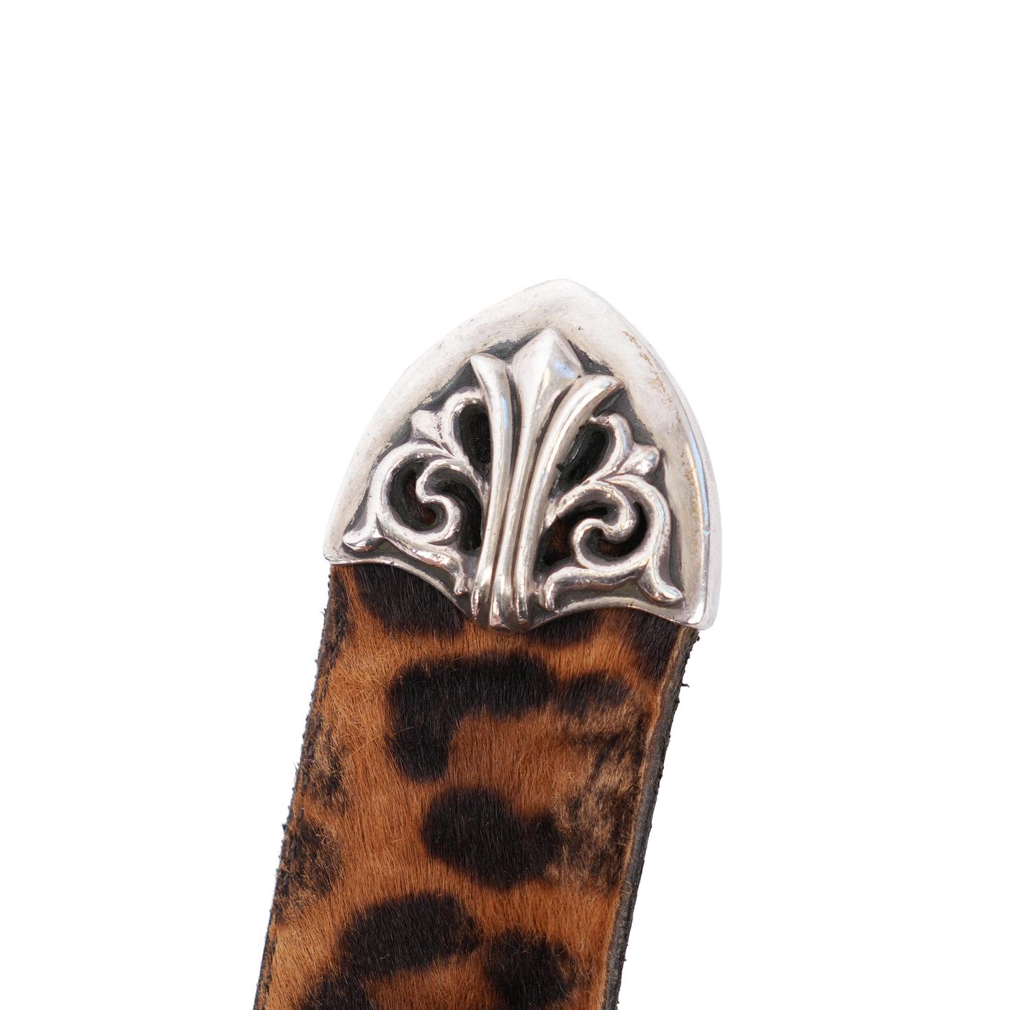 CHROME HEARTS CHEETAH 3 PIECE WESTERN BELT