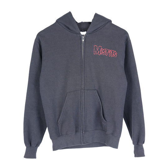 MISFITS SKULL LOGO ZIP UP HOODIE