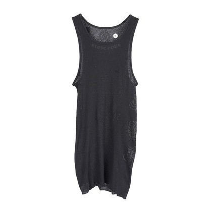 CHROME HEARTS BLACK CANNES LOVE YOU TANK TOP