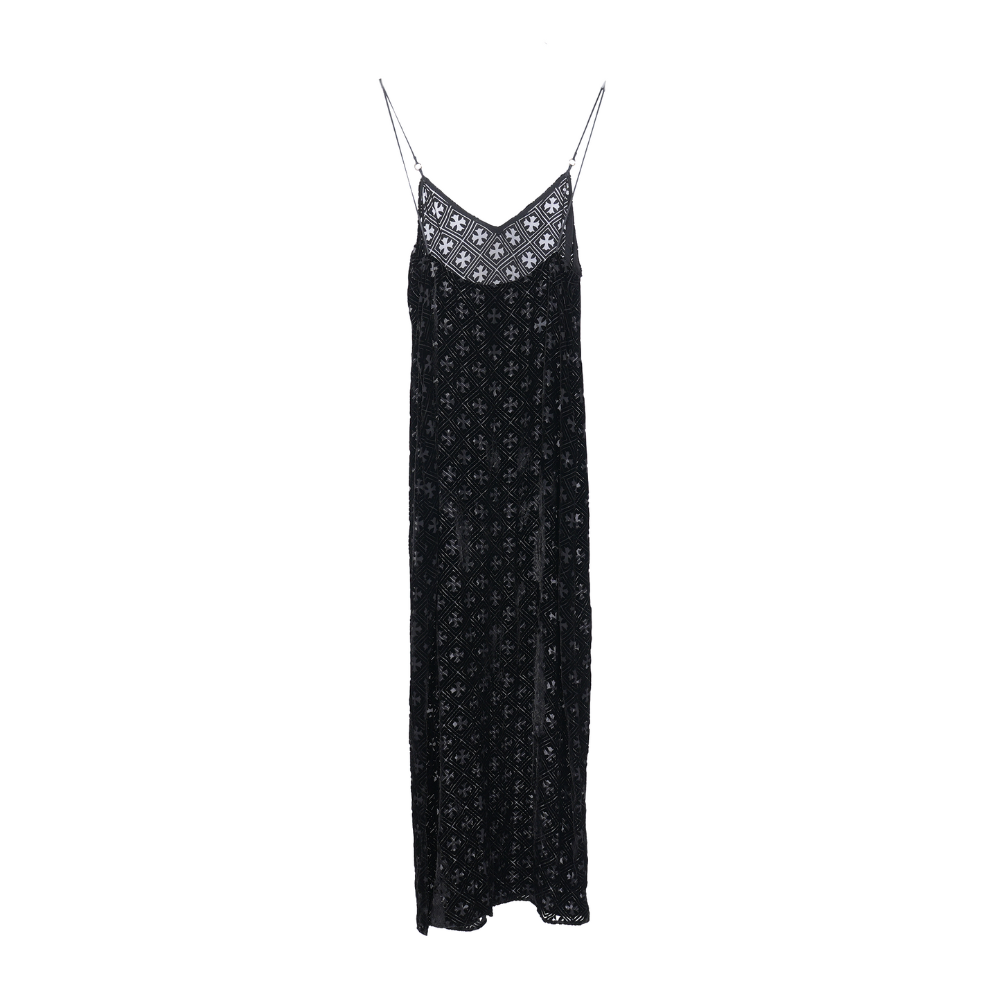 CHROME HEARTS MONOGRAM PLUS WOMEN'S SILK/VISCOSE DRESS SIZE SMALL