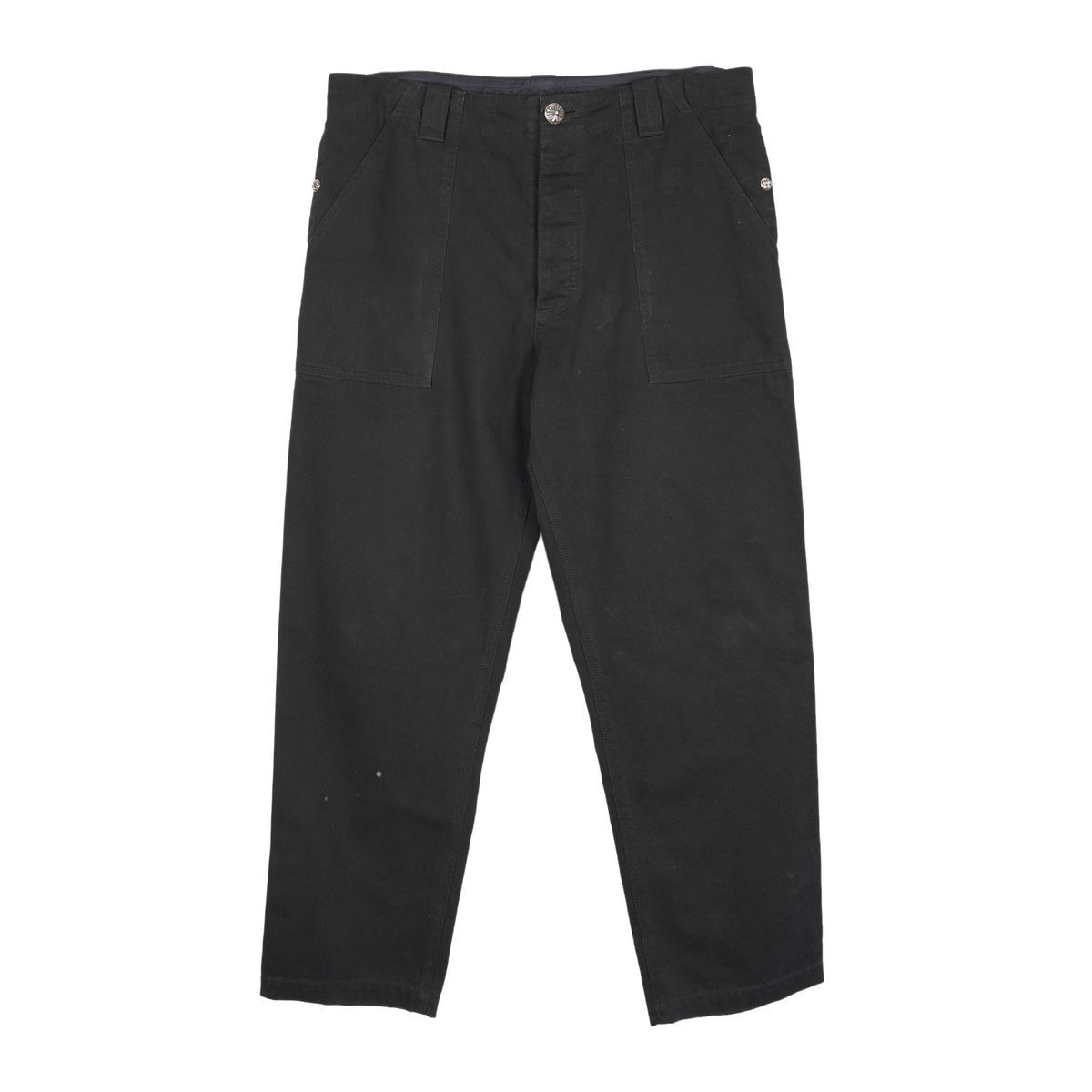 CHROME HEARTS BLACK CROSS PATCH FATIGUE PANTS