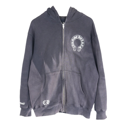 VINTAGE FADED CHROME HEARTS HOLLYWOOD LOGO HOODIE