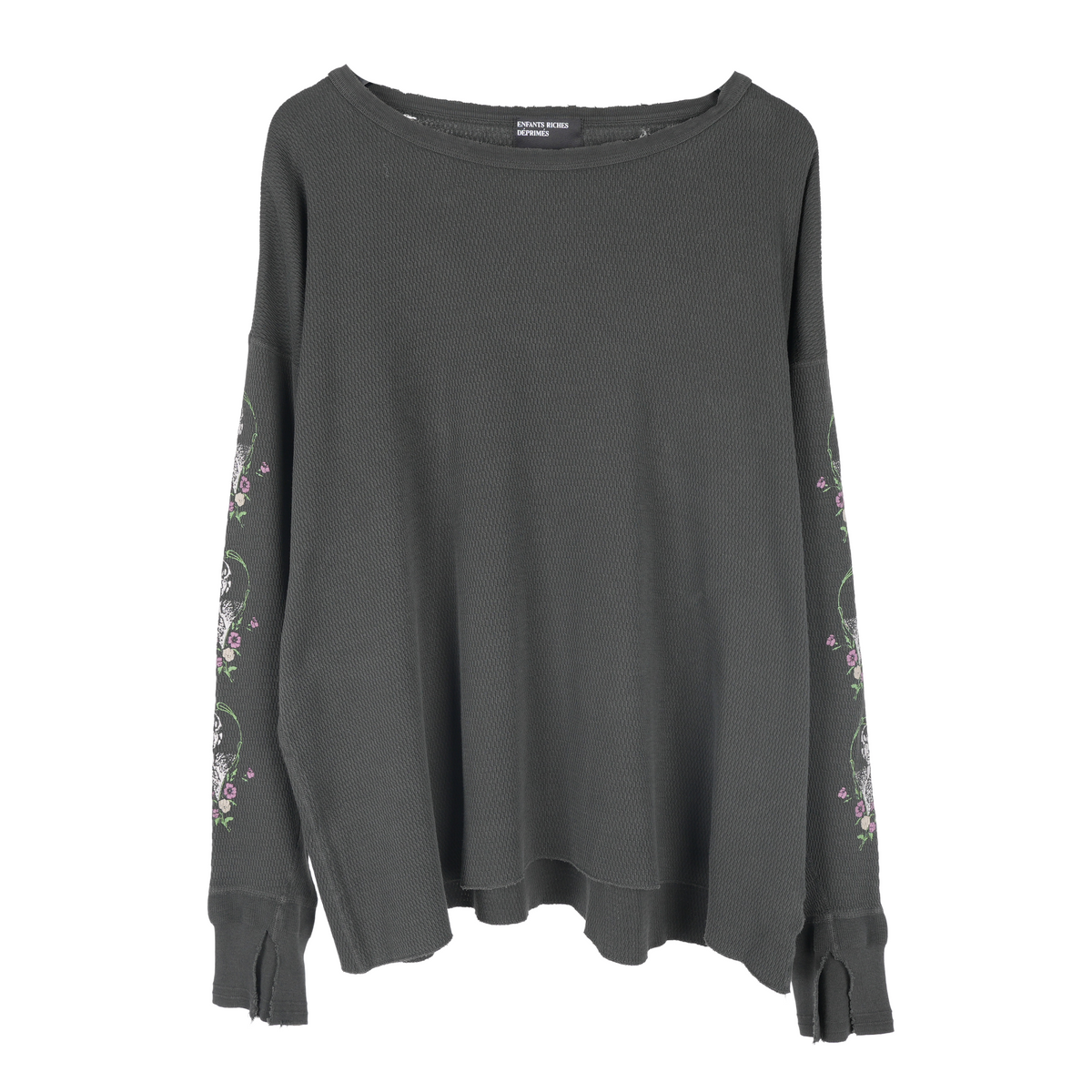 ENFANTS RICHES DÉPRIMÉS ERD BRAIN’S HEART PRINTED WAFFLE KNIT LONG SLEEVE