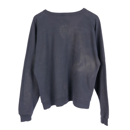 CHROME HEARTS VINTAGE SMOKED FLORAL DAGGER LONG SLEEVE
