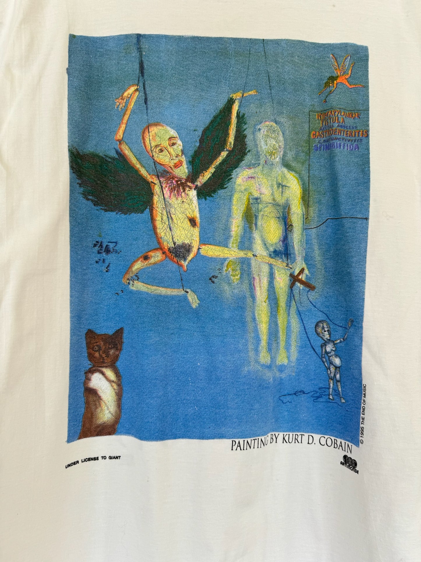 vintage kurt cobain nirvana memorial portrait tee