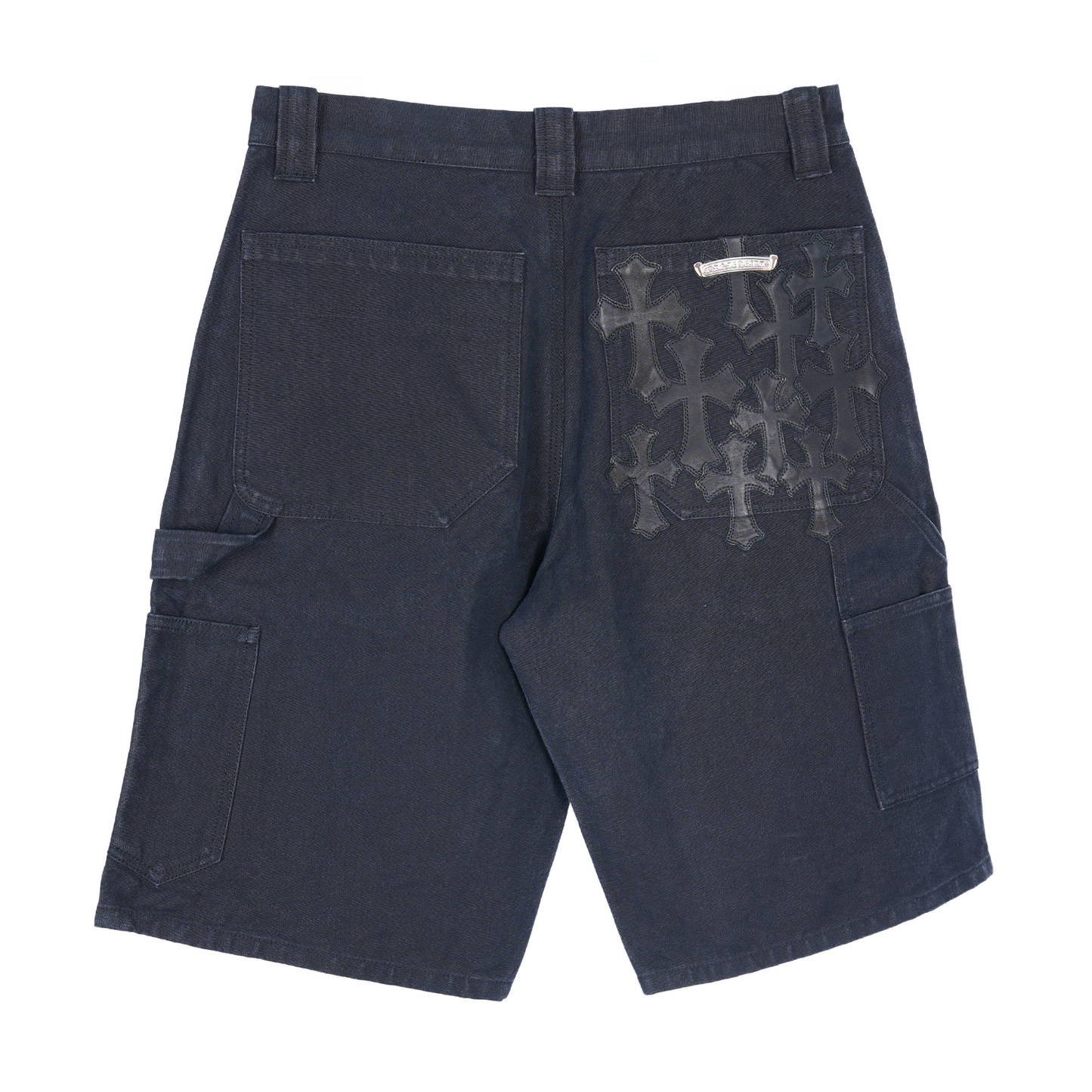 CHROME HEARTS FLOODED CROSS PATCH CARPENTER SHORTS