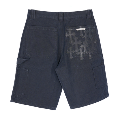 CHROME HEARTS FLOODED CROSS PATCH CARPENTER SHORTS