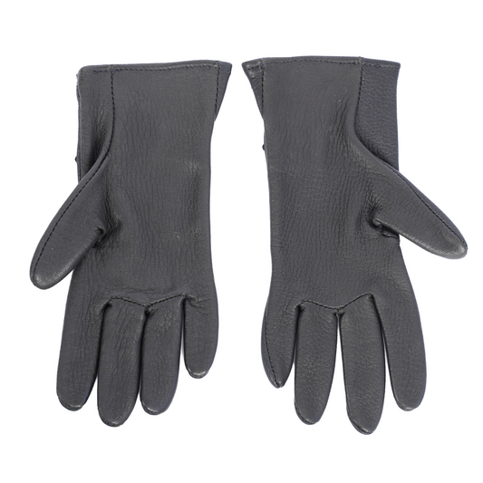 WOMEN'S CHROME HEARTS TRIPLE CROSS BLACK MOTO RACING GLOVES