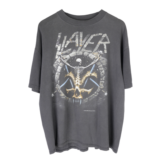 VINTAGE VINTAGE SLAYER SKELETON FADED TEE