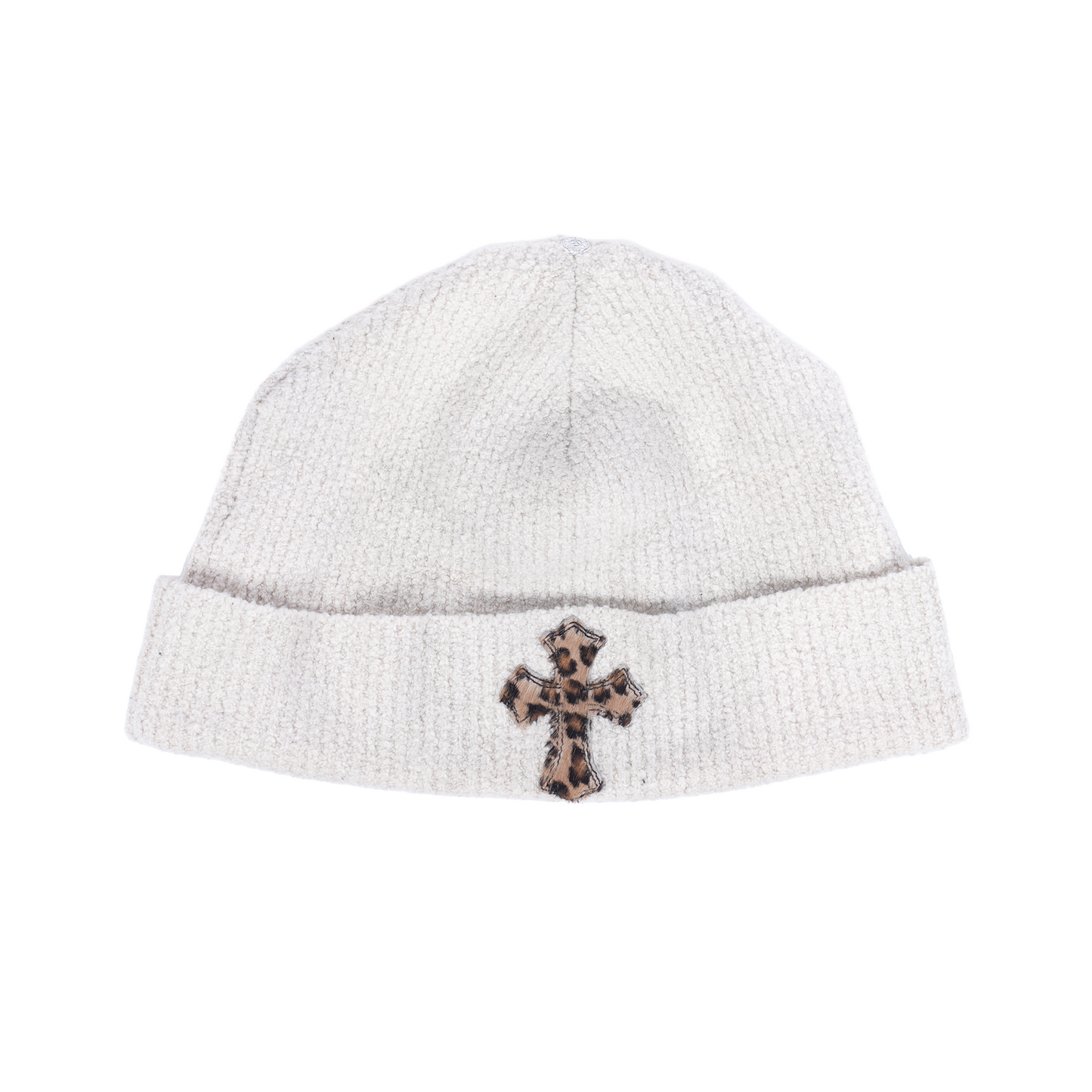 CHROME HEARTS BEIGE PATCH BEANIE