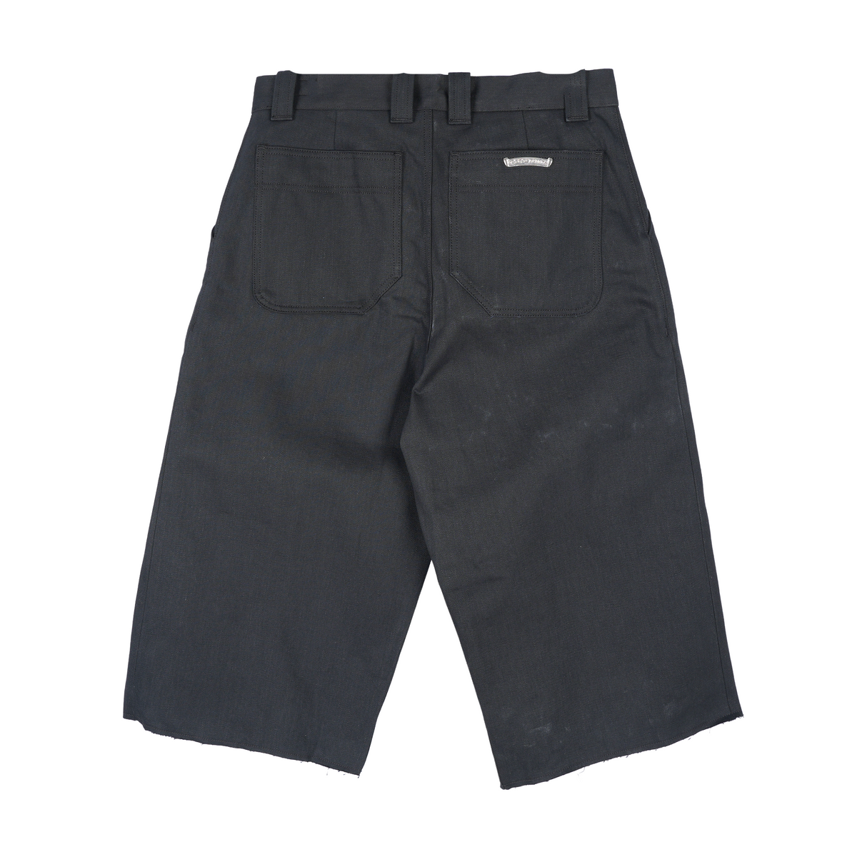 CHROME HEARTS BLACK KS ANKLES DENIM SHORTS