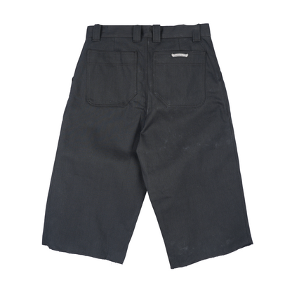 CHROME HEARTS BLACK KS ANKLES DENIM SHORTS