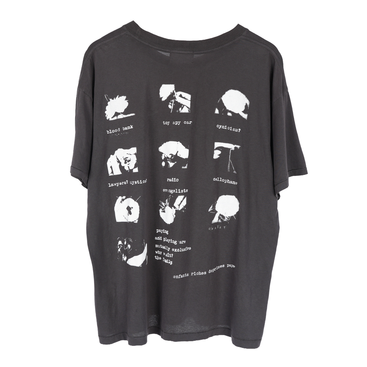 ERD CELLOPHANE FADED BLACK T-SHIRT