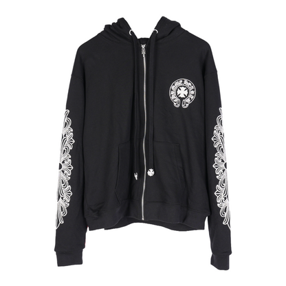 CHROME HEARTS PARIS BEADED ZIP UP HOODIE