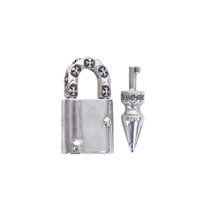 CHROME HEARTS STERLING SILVER LOCK AND KEY